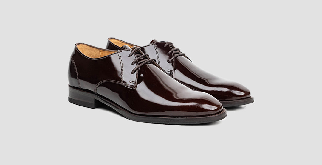 Brown Patent Laceups