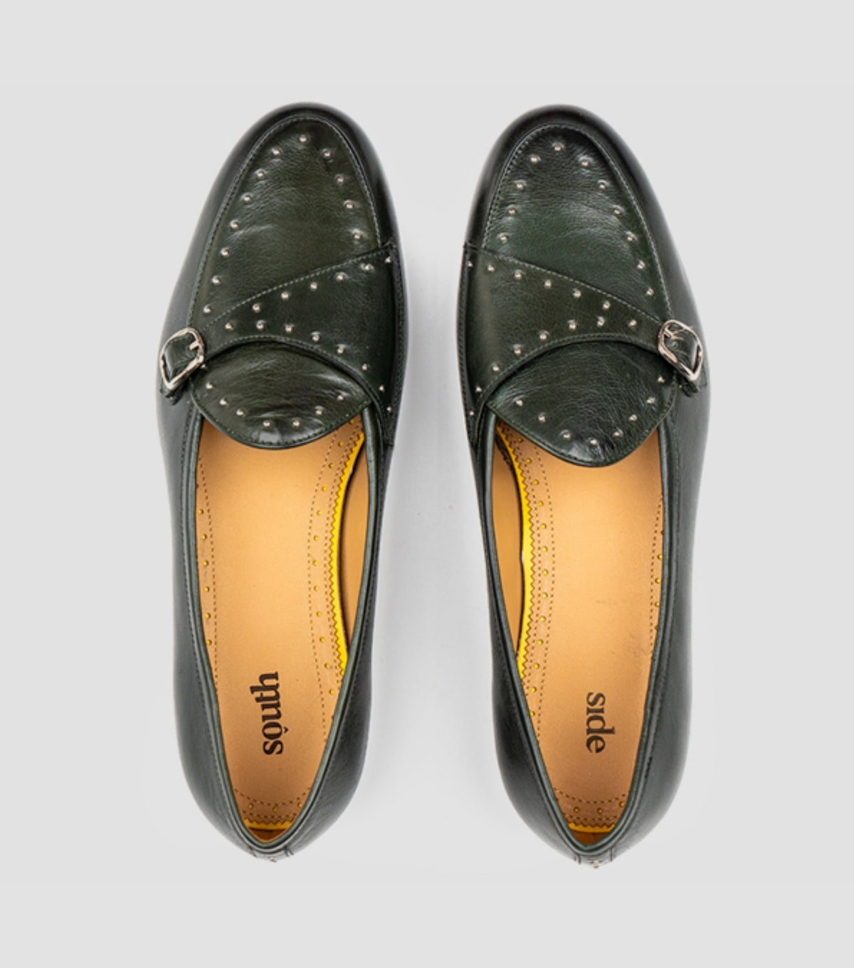 Studded Olive Single Monk