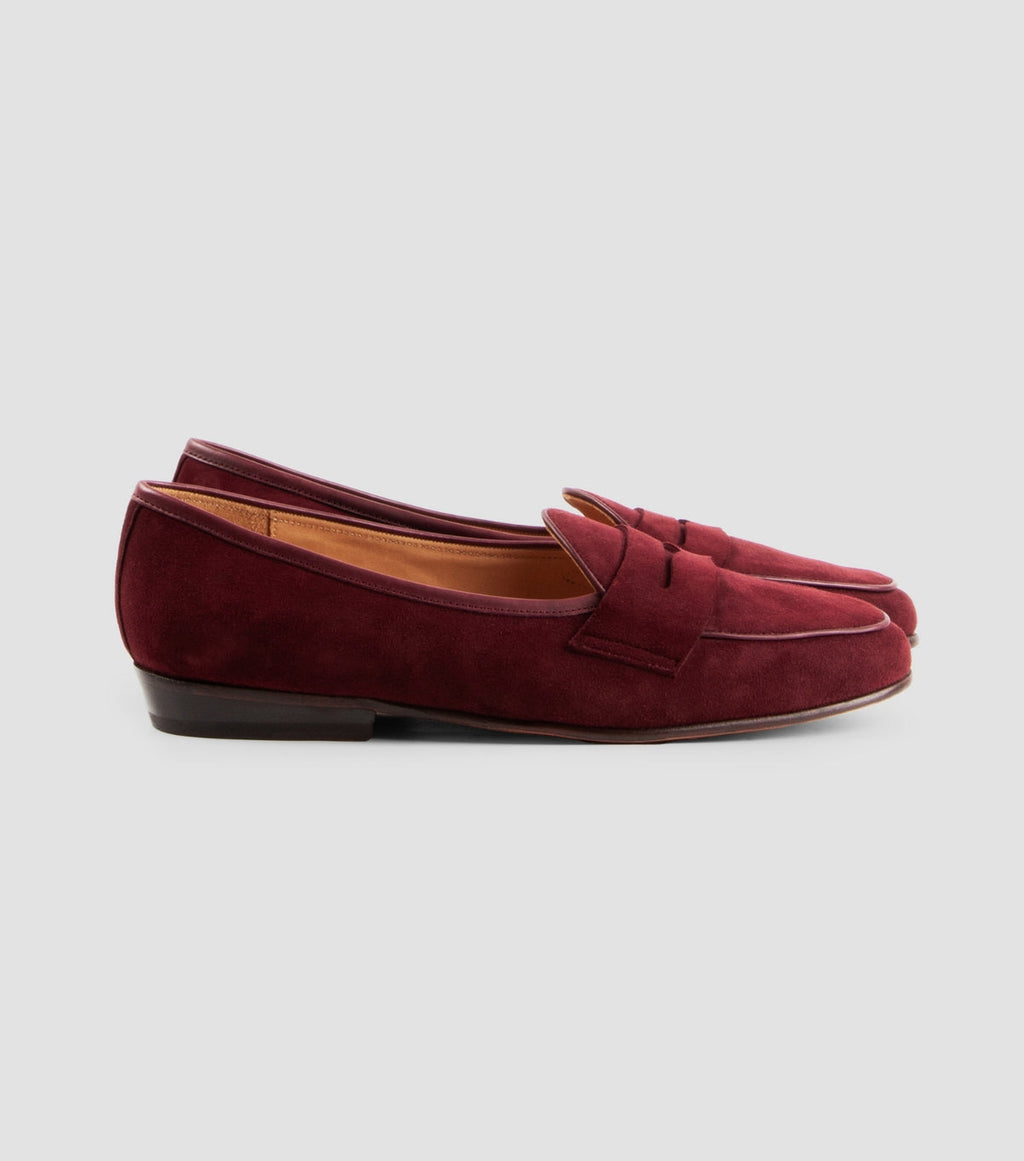 Suede Penny Burgundy