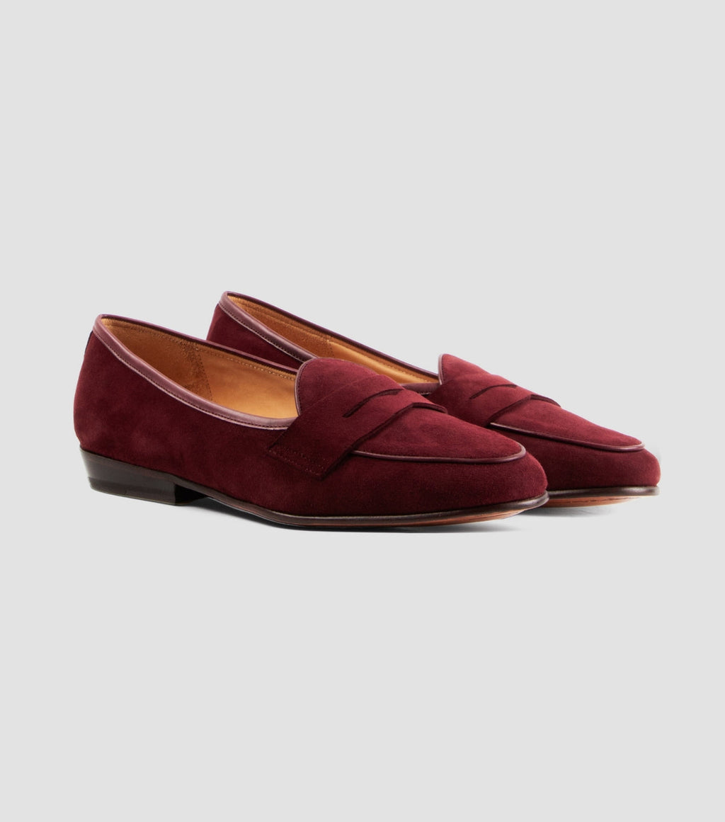 Suede Penny Burgundy