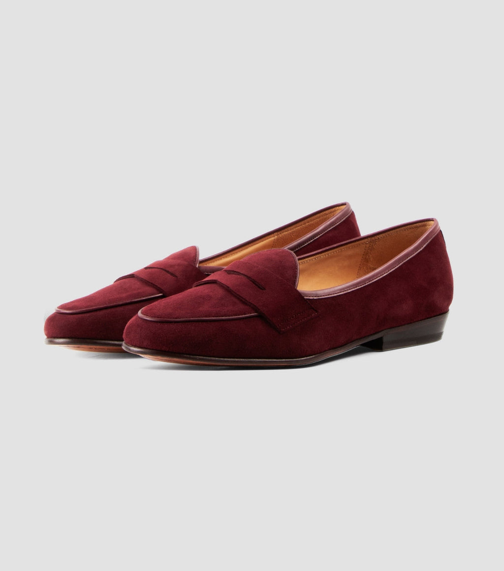 Suede Penny Burgundy