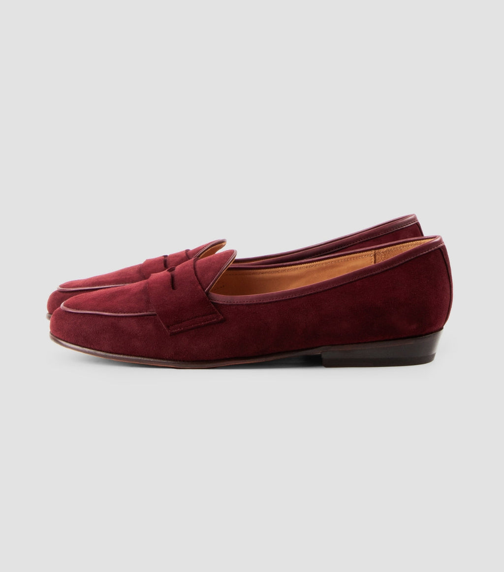 Suede Penny Burgundy