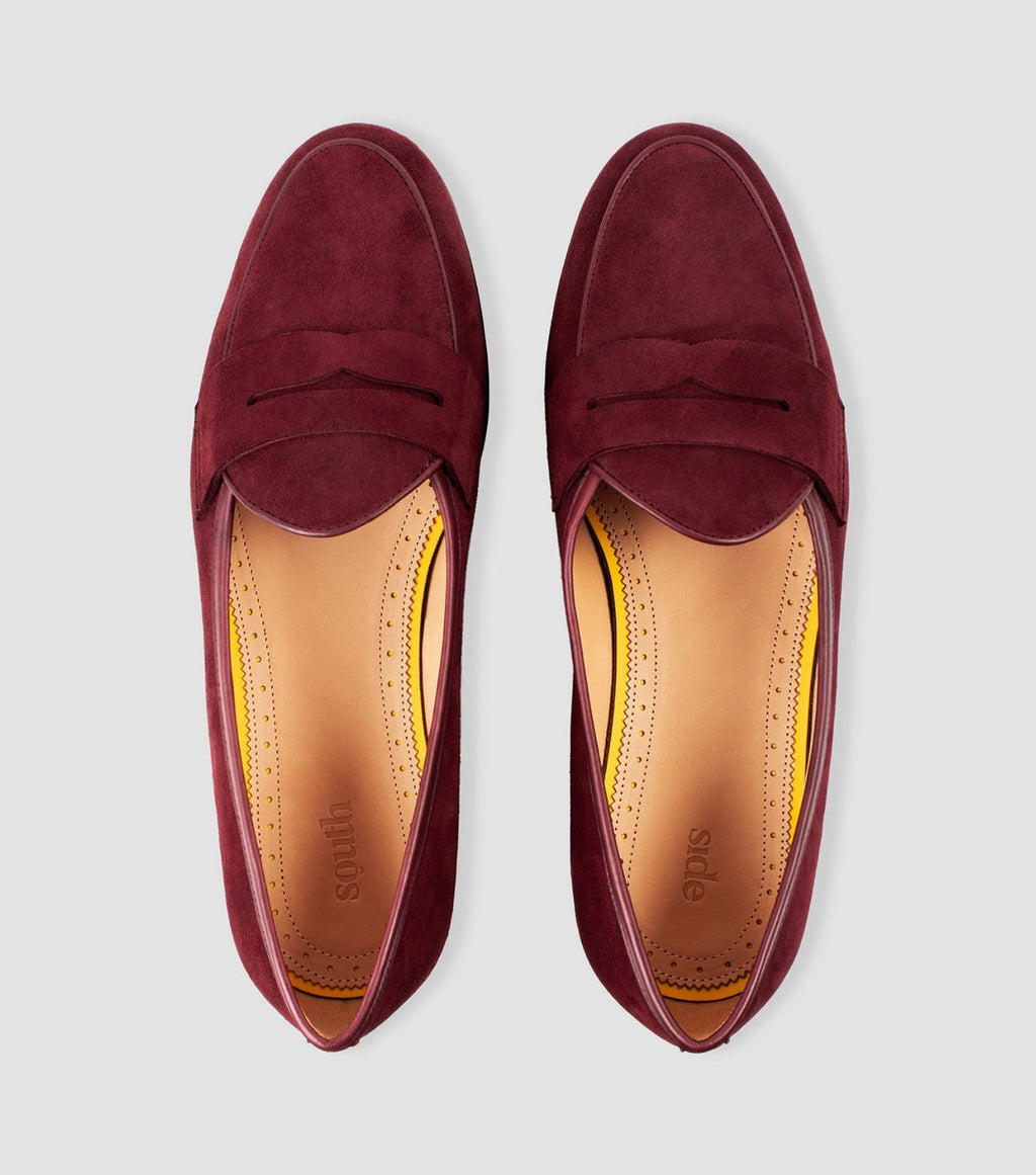 Suede Penny Burgundy