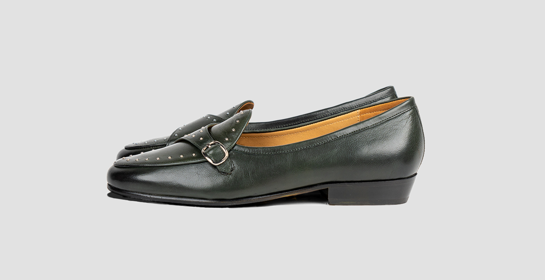 The Studded Olive Single Monk