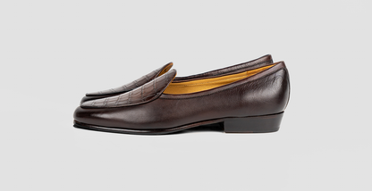 Brown Croco Apron